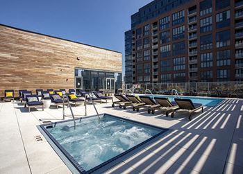 Rooftop hot tub
